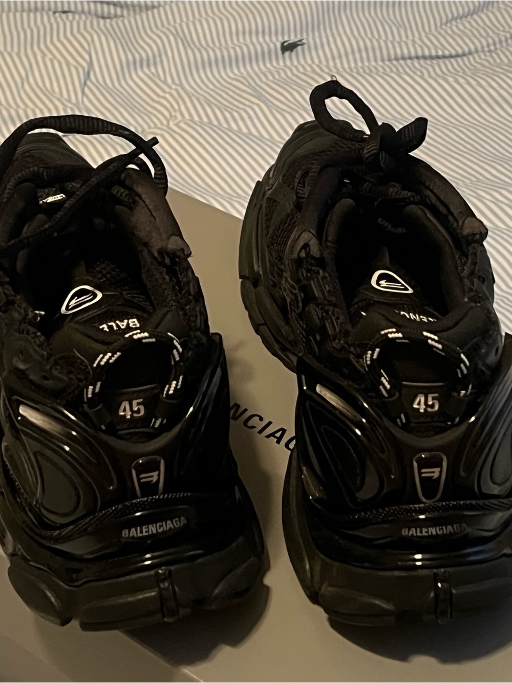 Balenciaga Triple S-Style Chunky Sneakers in Black